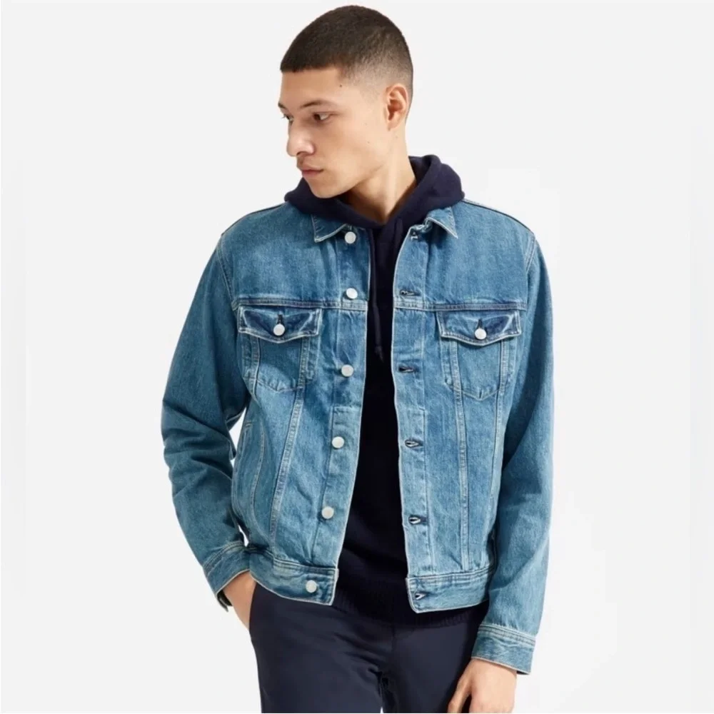 Everlane Light Blue Denim Jacket - Picture 1 of 4